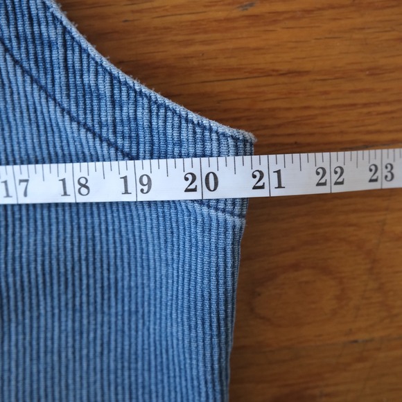 Willowbend Corduroy Vest Womens Blue Ribbed Button Front Western Boho Large - Picture 8 of 10